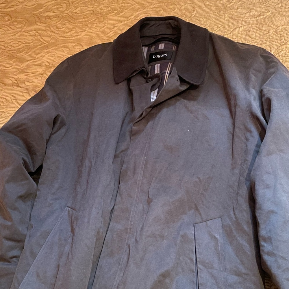 Bugatti Men's Black/ Dark Brown Classic Coat